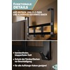 Menz Premium Door Coat Rack - Black Door Hook Rail