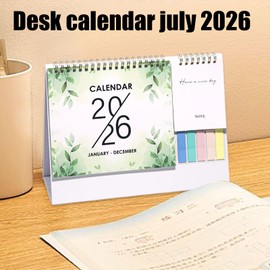 Calendar for Desk,2026 Desktop Calendar Jan-Dec Monthly | To-Do List 12 Months Agenda, Large Ruled Blocks Office Supplies for Women Teacher Planning Organizing