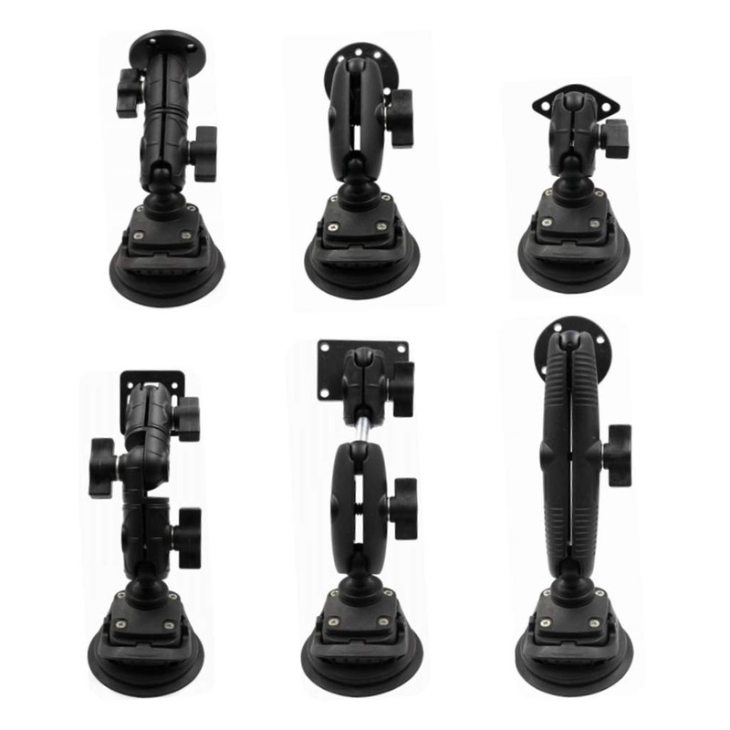 Strg Double Socket Swivel Arm with Dual 1" Ball sockets,