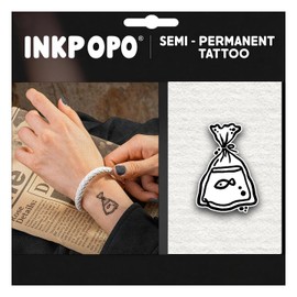 INKPOPO 3 Sheets Semi-Permanent Tattoos for Adults | 7-15 Days Longwear | Waterproof & Realistic Finish | Adult Art Temporary Tattoos | Cute Cat Series 052