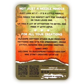 Awesome Pattern Studio Needle Minder Set - Glacier National Park Magnetic Needle Minder. Enamel Pin for Cross Stitch, Embroidery and Craft (Set #1)