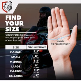 Riparo Genuine Leather Motorcycle Gloves Street Riding Gloves Hand Protection with Mobile Phone Touchscreen Motorbike Racing Cruiser Gloves (X-Large, Brown)