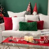 MIULEE Christmas Pack of 2 Faux Fur Cushion Covers Fluffy