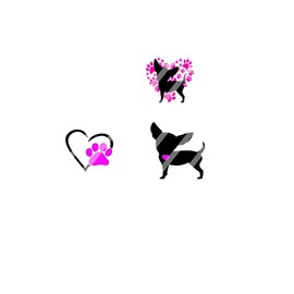 32 I Love My Chihuahua Nail Decals