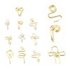 SAFIGLE 10pcs False Nose Ring Nose Clip Fake Nose Rings