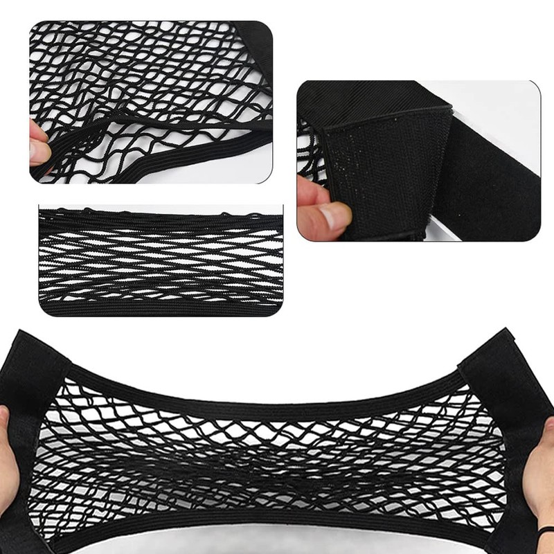 Car Boot Storage Nets, 4 PCS Car Net Pocket Cargo