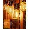Torkase Outdoor String Lights LED, 30FT S14 Shatterproof Bulbs (10+1),