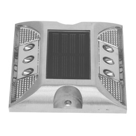 Solar Driveway Lights, Solar Power Ground Marker Lights Waterproof Outdoor Driveway Road Highway Spike Lamp, Outdoor Driveway Road Stud Lamp, Solar Deck Lights (White)