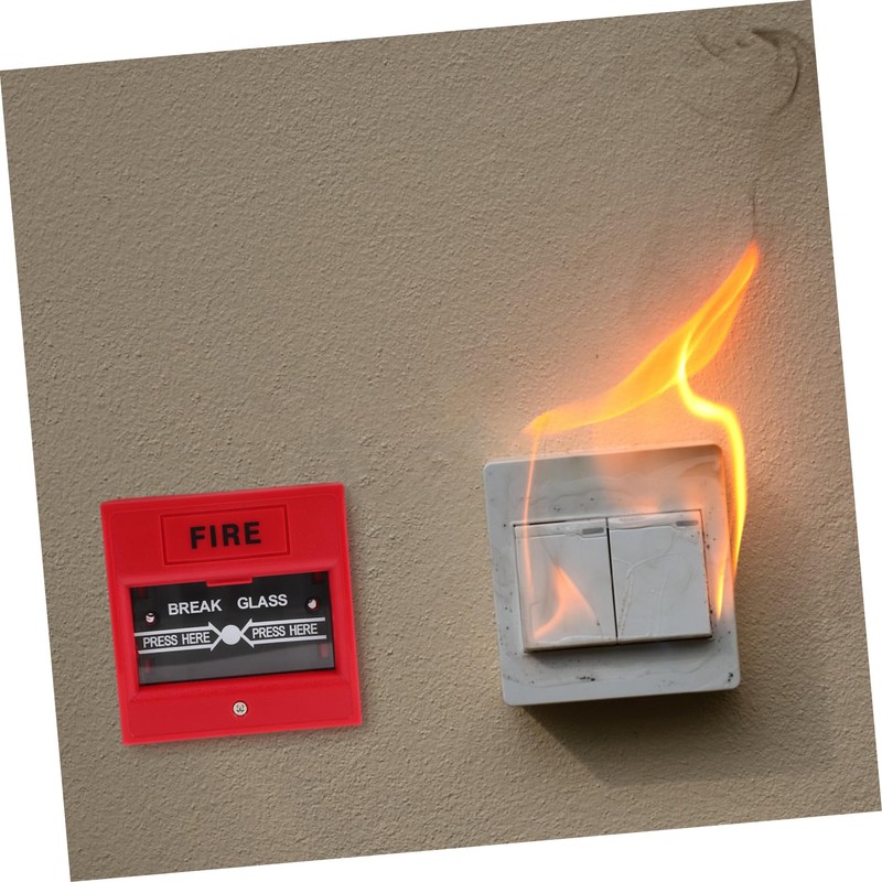 COHEALI Button Emergency Door Release Alarm Button Manual Reset Glass