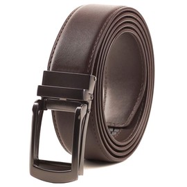 Giantsize Extra Long Ratchet Belts For Men Big And Tall 28 to 48 Inch Brown, Trim to Fit