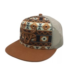 Lost Calf 3D Logo Aztec Burnt Orange - Hats Cap - Holt Flat