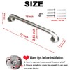 Stainless Steel Shower Grab Bar,ZUEXT Shower Handle, Bathroom Balance Bar