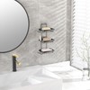 Moforoco Soap Dish Holder for Shower Wall, No Drilling, 3-tier