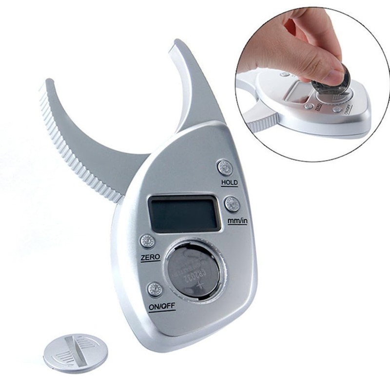 Healifty Plicometro Manual Body Fat Type Wrinkled Analyzer Synthetic Leather