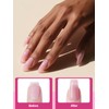 EBANKU Acrylic Powder, 120g/4.23oz Natural Pink Acrylic Nail Powder Large