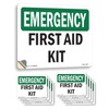 First Aid Kit OSHA Emergency Vinyl Decal Label 7 Inch