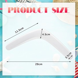 24 Pcs Plastic Boomerangs Craft for Teens Color Your Own DIY V Shaped Returning Boomerangs with Markers Fun Outdoor Throw Catch Flying Toy for Boys Girls Classroom Game Vbs Craft School Activities