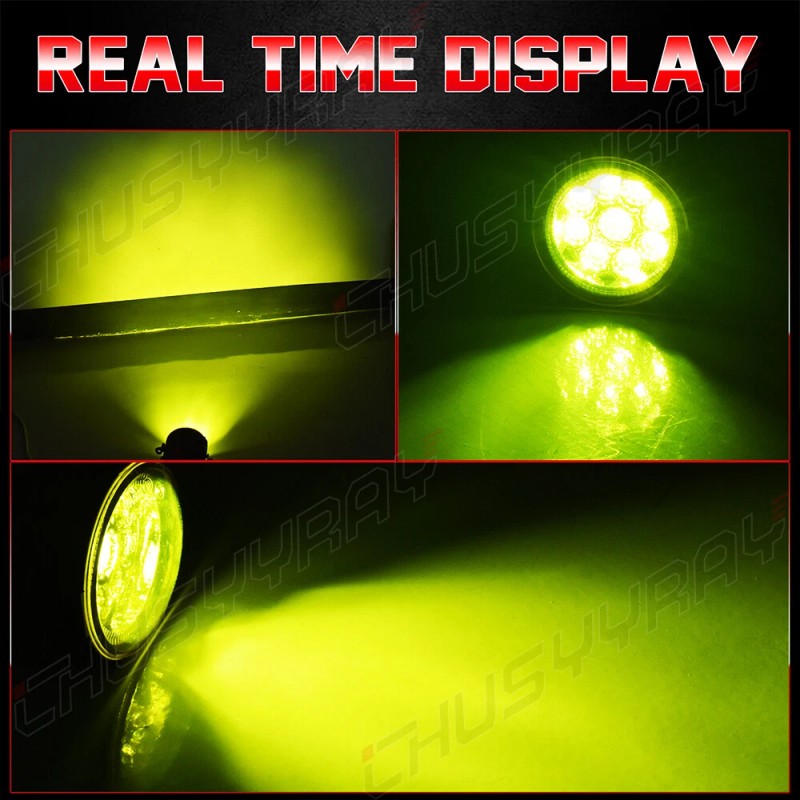 CHUSYYRAY LED Fog Light Lamps 12V front Bumper Right&Left Side