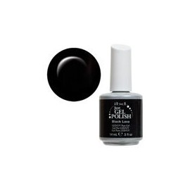 IBD Just Gel Black Lava Gel Nail Polish .5oz