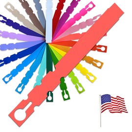 TAGKRAFTERS 7" x 3/4" Coral - Plastic Plant Tags and Labels - 500 Pcs - Wrap Around Thermal Plastic - Nursery Garden Tree Labels | Made in The USA |