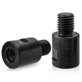 Mesee 2 Pieces Angle Grinder Adapters M10 Female to M14 Male Thread Converter Rod Polisher Grinder Attachment for Diamond Core Bits Polishing Pad Saw Blade