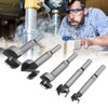 5Pcs Forstner Drill Bit Round Shank 15mm 20mm 25mm 30mm