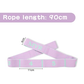 Jagowa Adult Latin Dance Stretch Belt For Kids Stretch With Multi-Loop Yoga Exercise Instructor Band Yoga Dance Number Eight Elastic Band Exercise Band