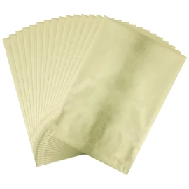 CYFUN DESIGN 50 Sheets Toner Reactive Foil Sheet for Crafts Paper Holographic Heat Transfer Craft Scrapbooking Stamping Cardstock DIY Accessories 7.9 x 11.4inch-Light Gold