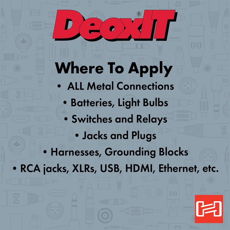 Hosa D5S-6 CAIG DeoxIT Contact Cleaner, 5% Spray, 5 oz