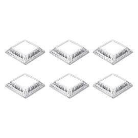 uxcell 6Pcs Post Base Cover, 3.5"x3.5" (Internal Size 2"x2") Metal One-Piece Post Skirt, Porch Column Wrap for Post Fence Deck Cable Railing Baluster Stair Rails, Silver