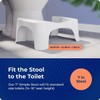 Squatty Potty Simple Curve Bathroom Toilet Stool 7" White