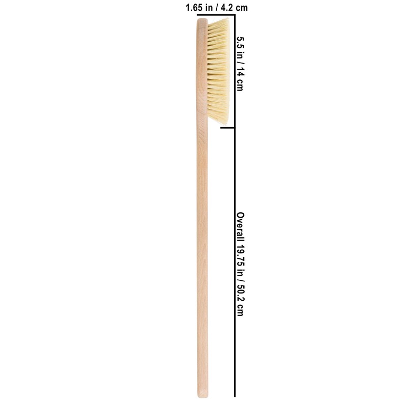 REDECKER Bath Brush with Tampico Fiber Bristles and Oiled Beechwood