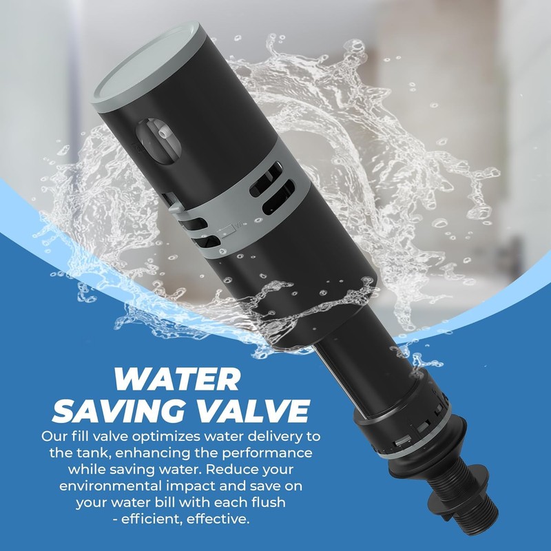 Ravine High Performance Universal Toilet Fill Valve Replacement Kit -