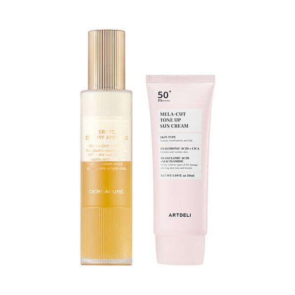Dermacure Perfect Creamy Ampoule 120ml + Art Deli Sunscreen 50ml