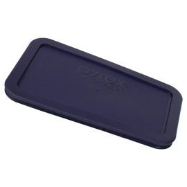 Pyrex 7214-PC Rectangle 4.8 Cup Storage Lid Cover Blue 4PK for Glass Dish