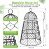 6 Pcs Garden Cloches for Plants, Metal Extra Large Chicken