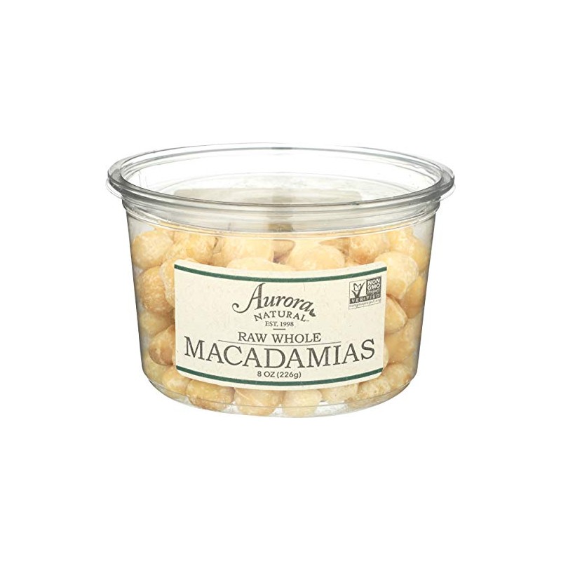 Aurora Products Macadamia Nuts, Raw, 8 oz