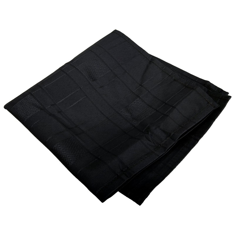 Emma Barclay Chequers - Jacquard Napkins in Silver - 17x17