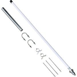 FMUSER GR100 GMRS Base Antenna, 462-467MHz, High Gain 7.5 dBi Fiberglass GMRS Base Station Antenna for GMRS Repeater, GMRS Mobile Radio Antenna with PL259 Connector