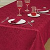Classic Damask Printed Jacquard Tablecloth Washable Rectangle Round Runner Napkin