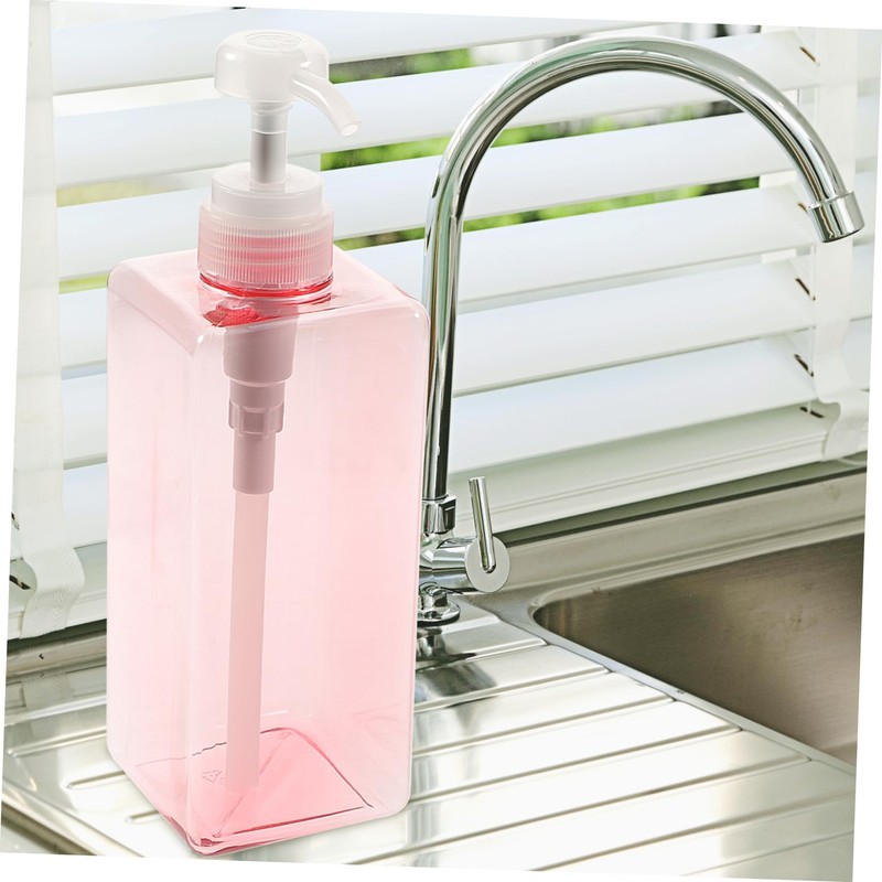 iplusmile Square Refillable Liquid Bottle Dispenser with Pump Versatile Hand