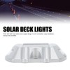Solar Deck Lights Silver Aluminium Alloy High Brightness LED Solar