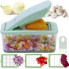 Brieftons QuickPush Food Chopper: Vegetable Dicer Slicer, Onion Cutter, 3