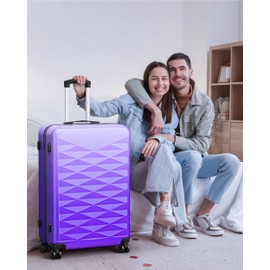 Suitour Luggage Set of 3,Hard Case Lightweight Luggage Sets with Spinner Wheels TSA Locck for Travel