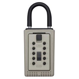 Kidde AccessPoint 001404 KeySafe 3-Key Portable Push Button Key Safe Box, Clay