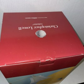 Christopher Lowell white lamp counter balance table lamp designer Christopher Lowell #1657