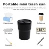 Car Trash Can with Lid, Mini Portable Leakproof Auto Garbage