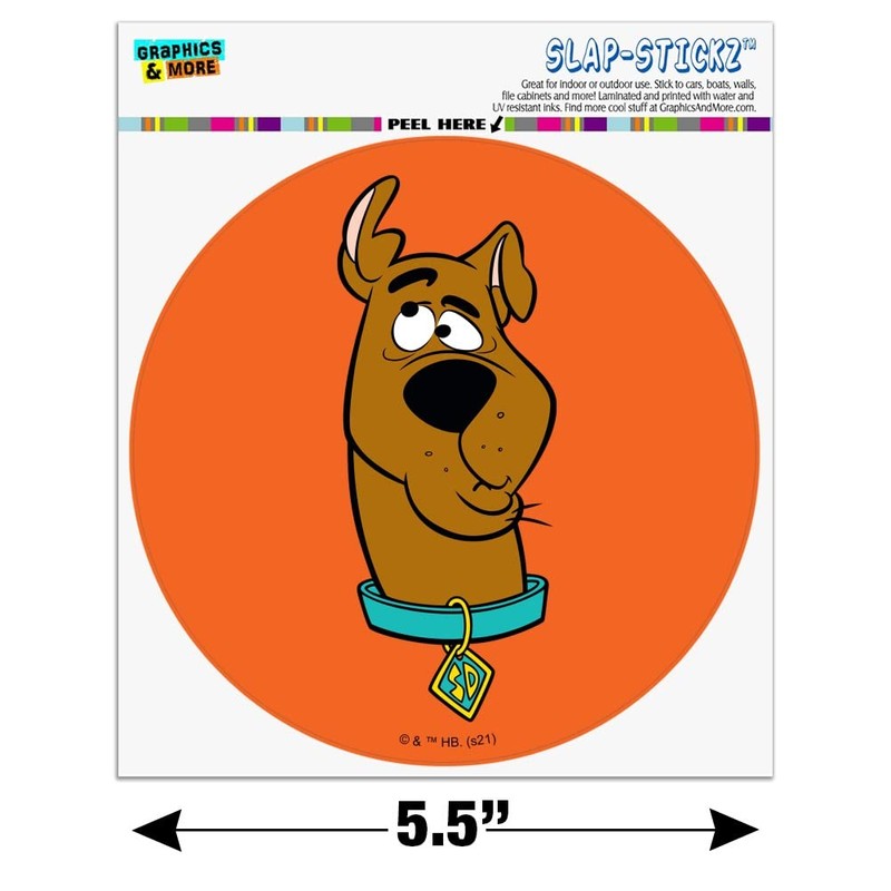 GRAPHICS & MORE Silly Scooby-Doo Automotive Car Window Locker Circle