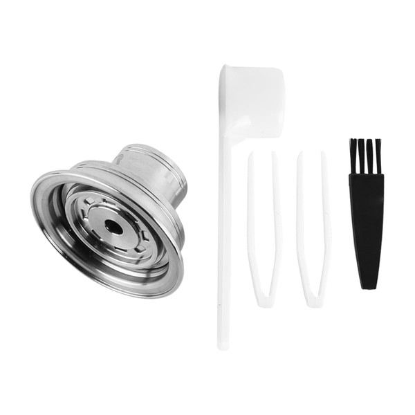 Laroal Wiederverwendbarer Kaffeepad-Adapter, Konverterhalter aus Edelstahl, kompatibel mit der Env135