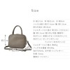 Gratante abb-g0066 Genuine Cowhide Leather 2-Way Cube Bag, Handbag, Women's,
